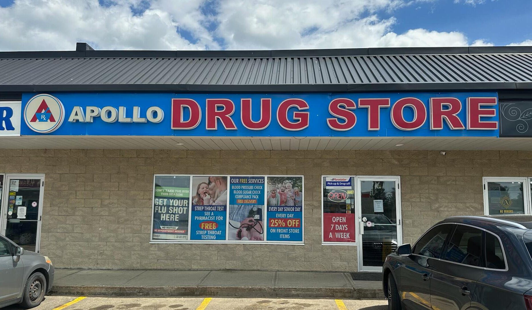 Front of Apollo Drug Store